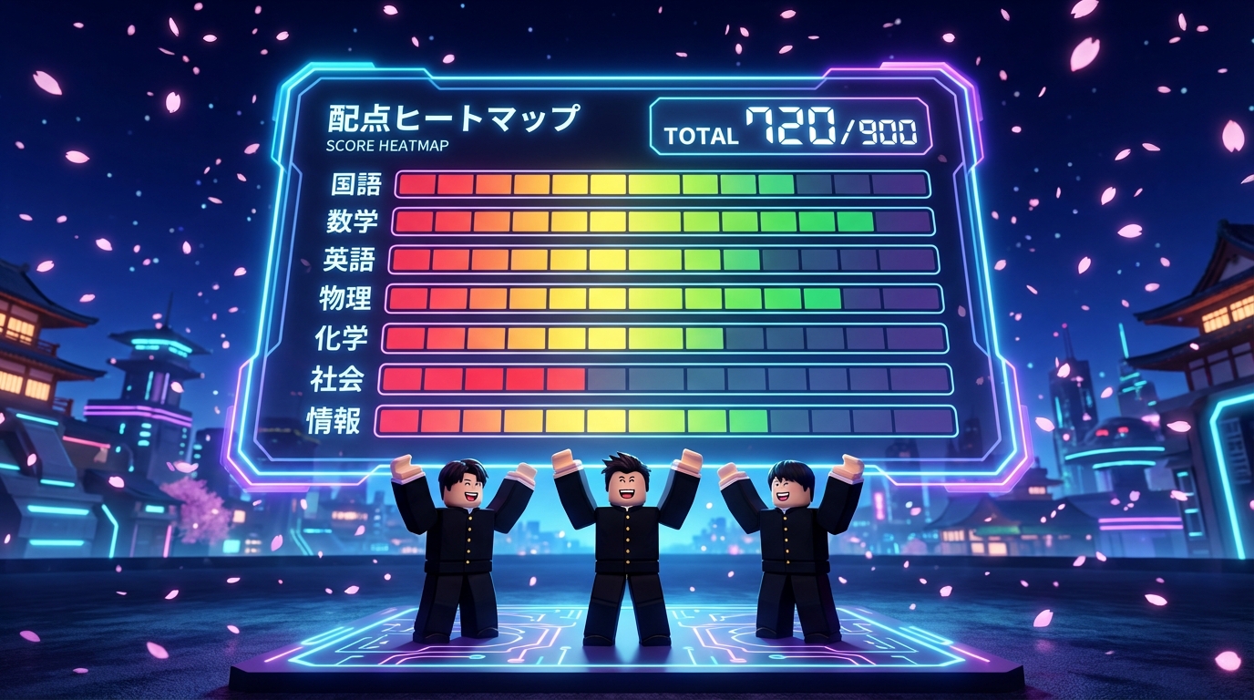 配点ヒートマップ